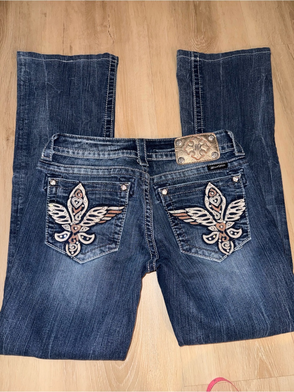 2000s Miss Me Embellished Dark Wash Women’s Jeans - Blue